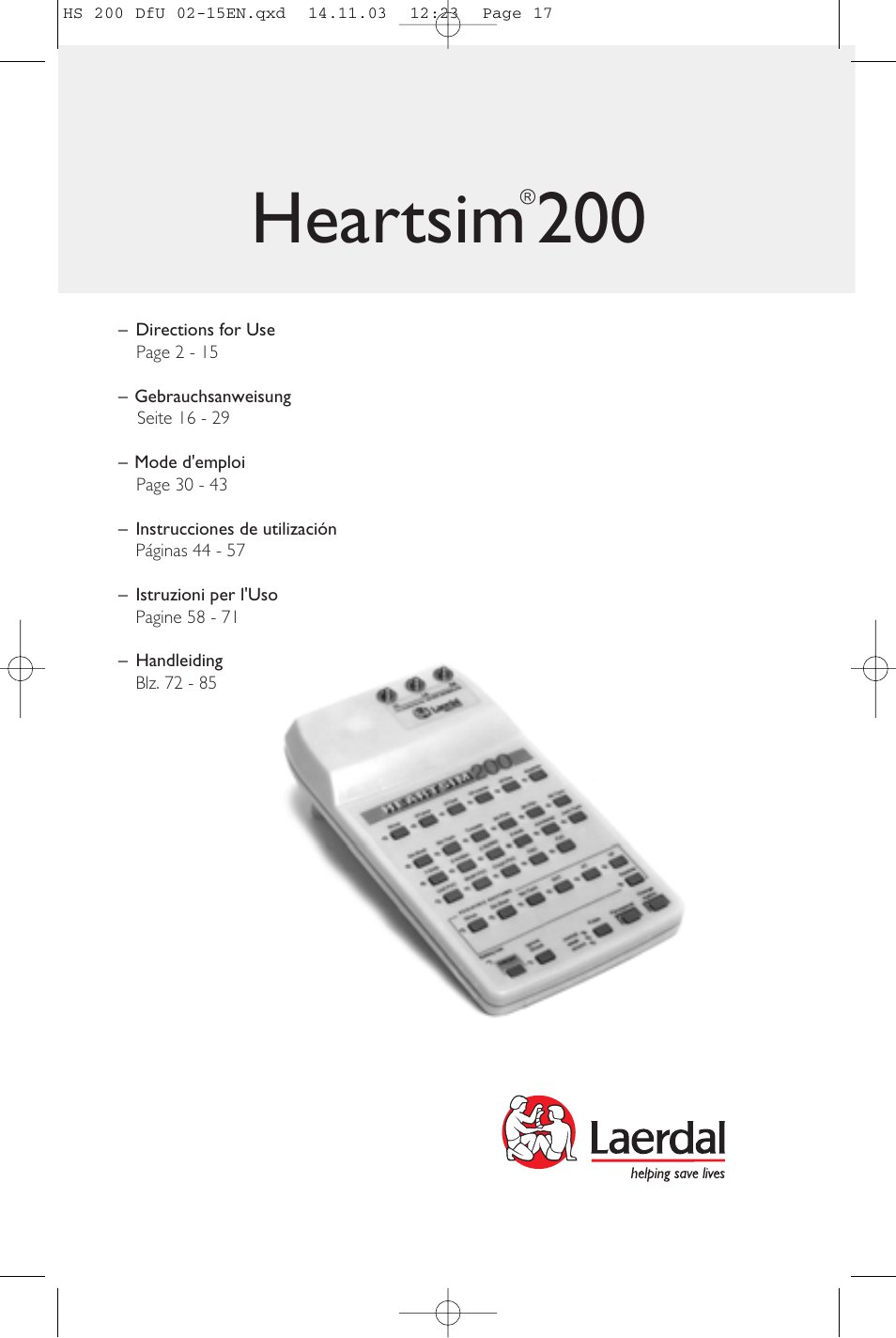 Laerdal HeartSim 200 User Manual | 86 pages