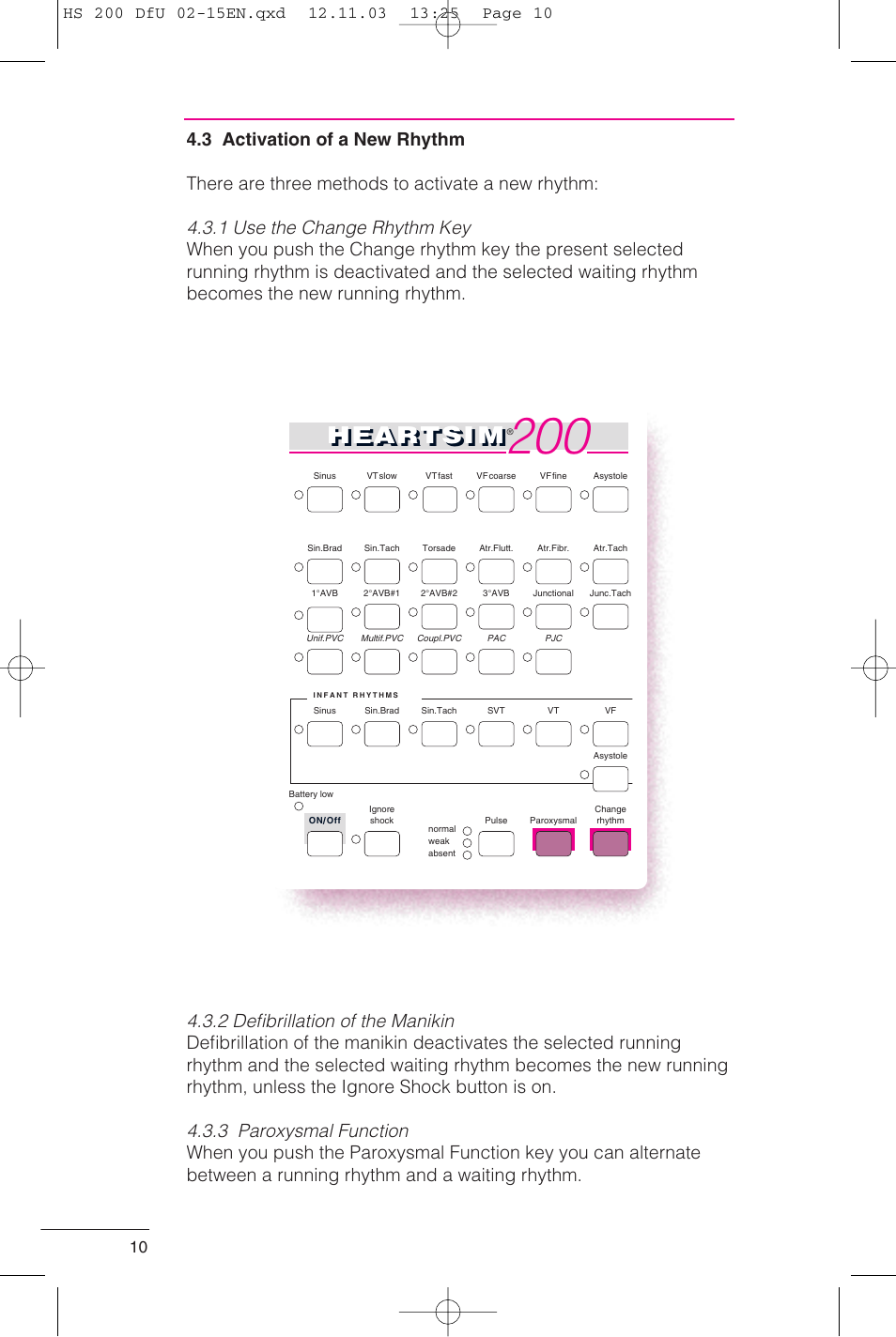 Heartsi m | Laerdal HeartSim 200 User Manual | Page 10 / 86