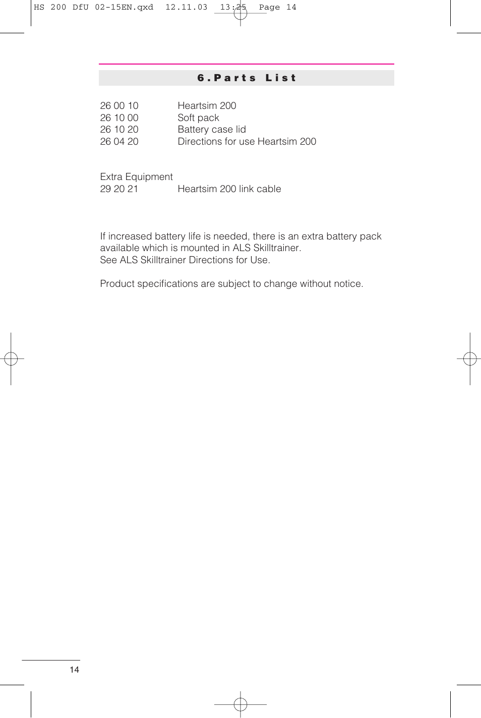 Laerdal HeartSim 200 User Manual | Page 14 / 86