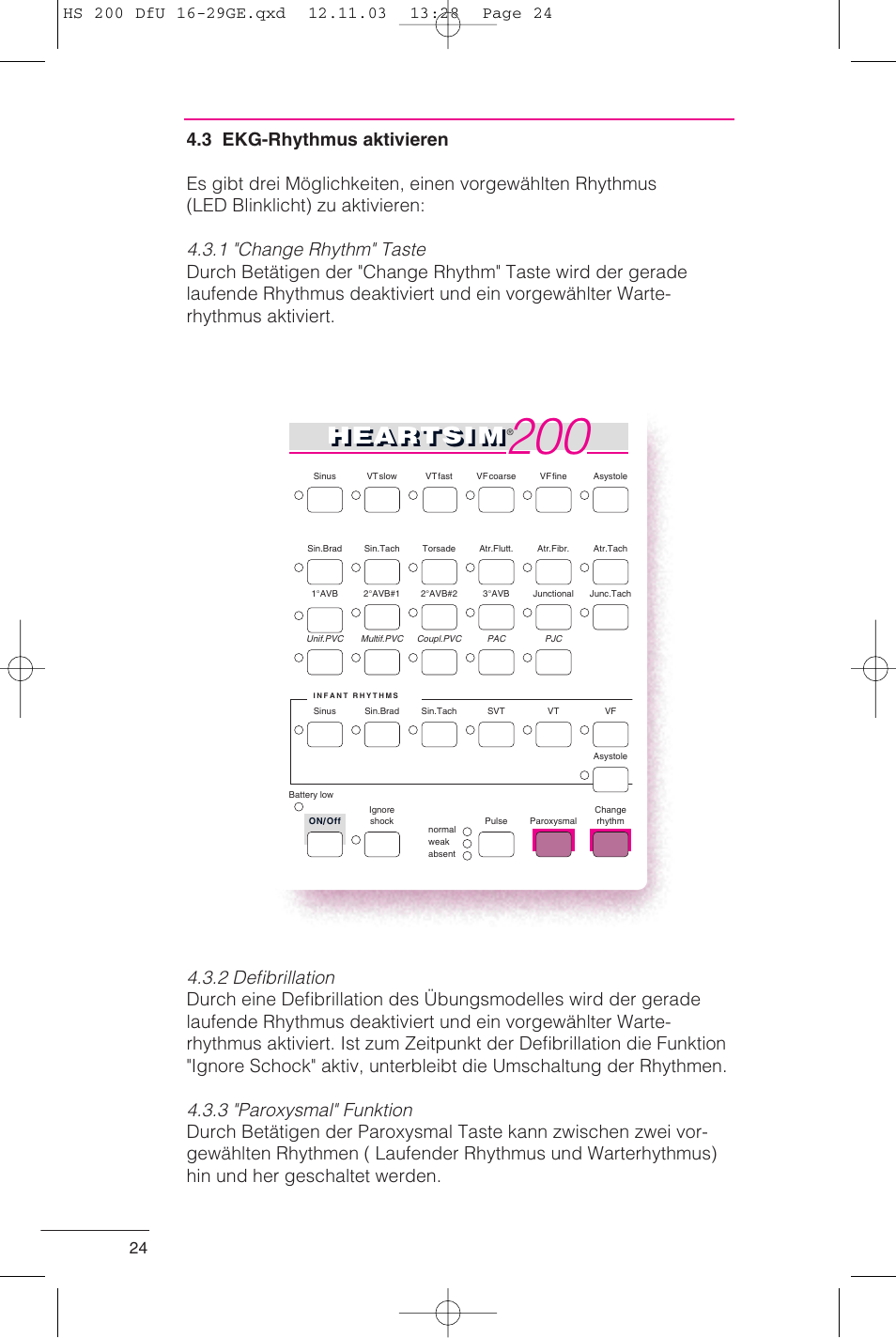 Heartsi m | Laerdal HeartSim 200 User Manual | Page 24 / 86