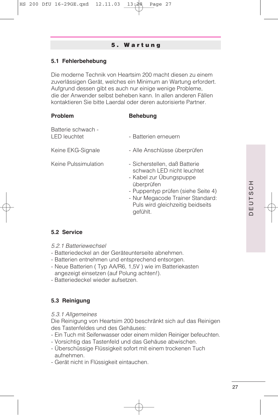 Laerdal HeartSim 200 User Manual | Page 27 / 86