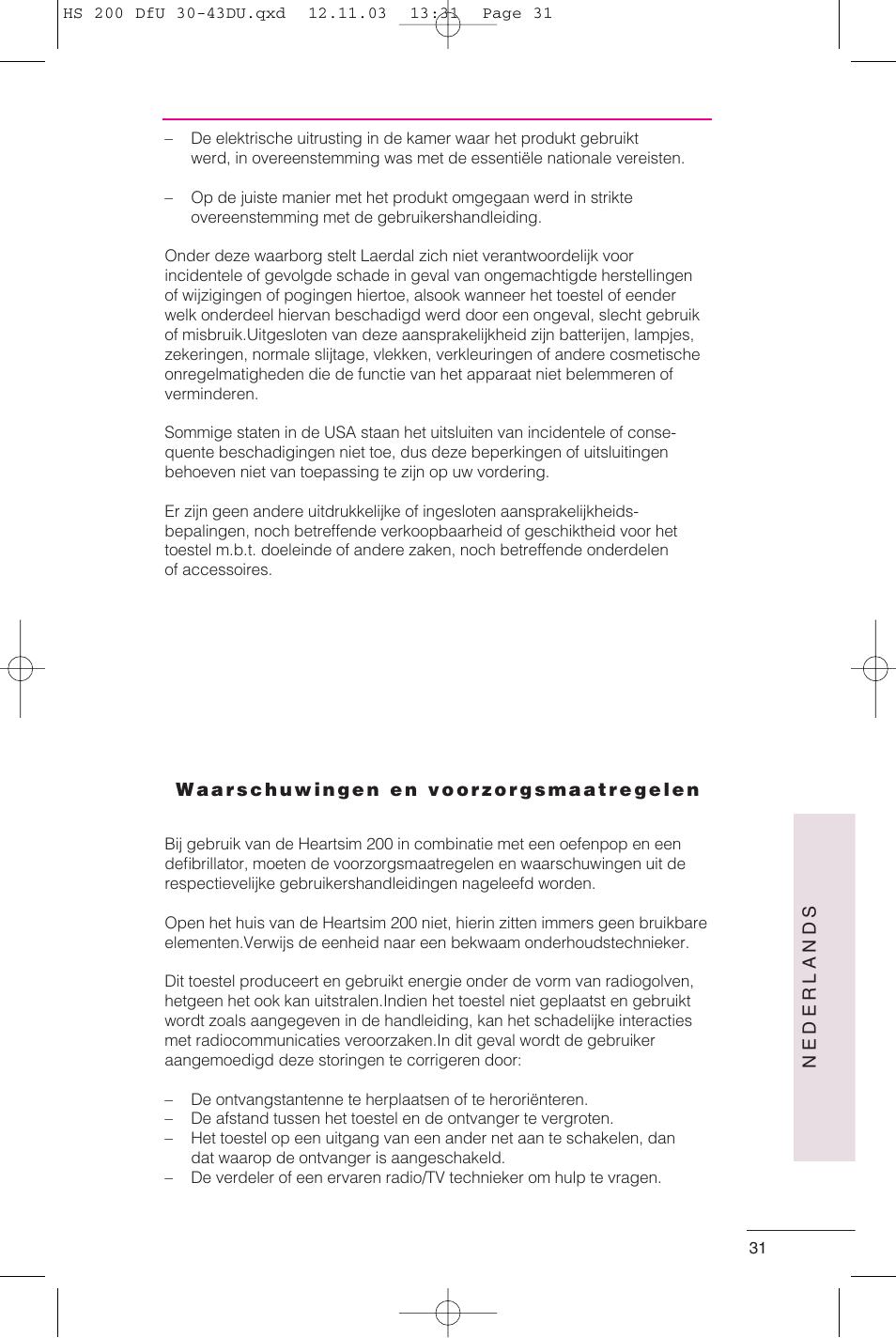 Laerdal HeartSim 200 User Manual | Page 31 / 86