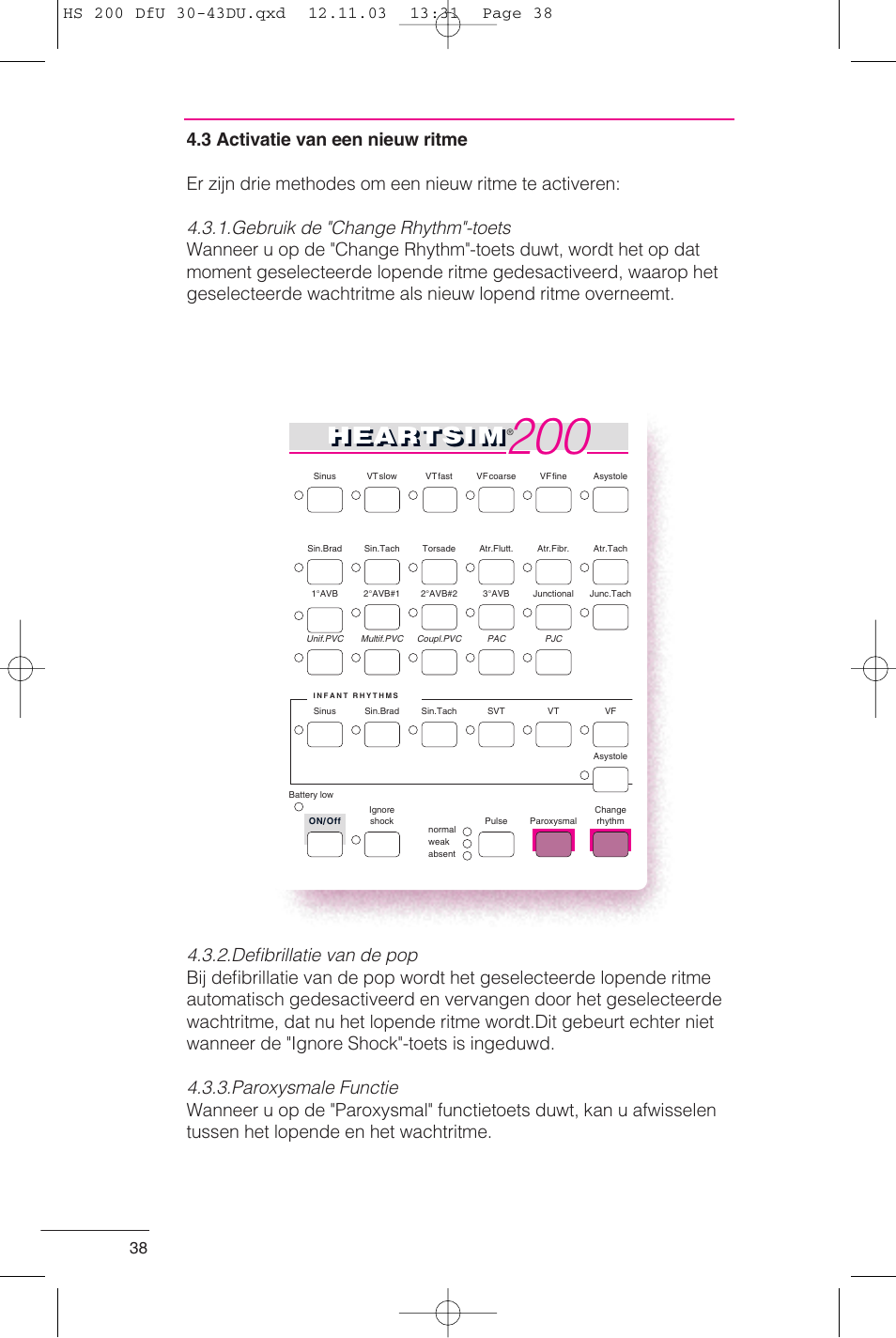Heartsi m | Laerdal HeartSim 200 User Manual | Page 38 / 86