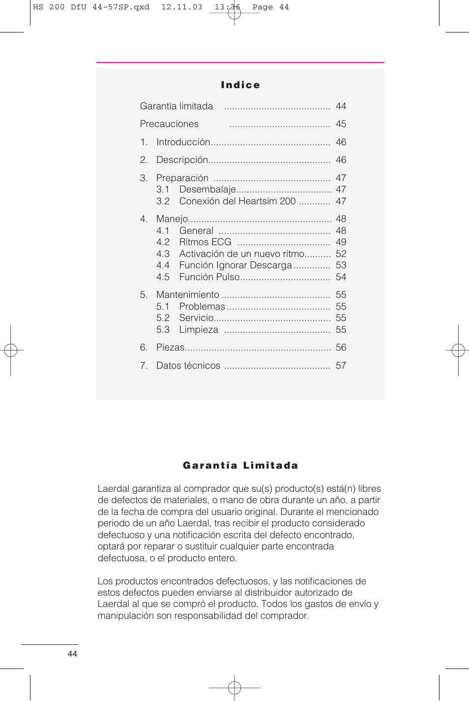 Laerdal HeartSim 200 User Manual | Page 44 / 86