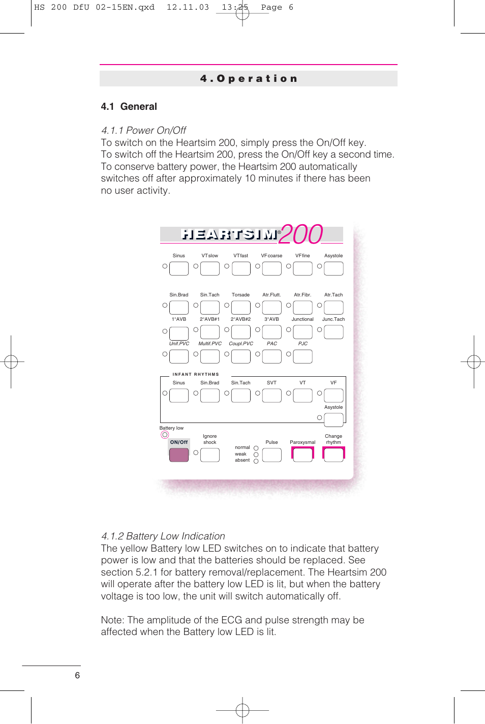Heartsi m | Laerdal HeartSim 200 User Manual | Page 6 / 86