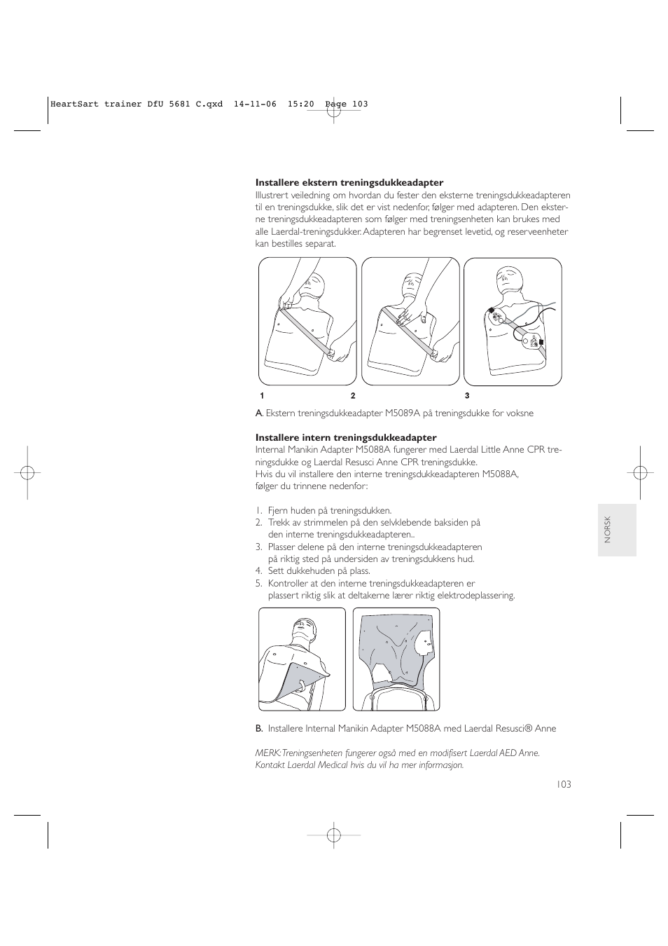 Copy approved - check revision before use | Laerdal HeartStart AED Trainer User Manual | Page 104 / 147