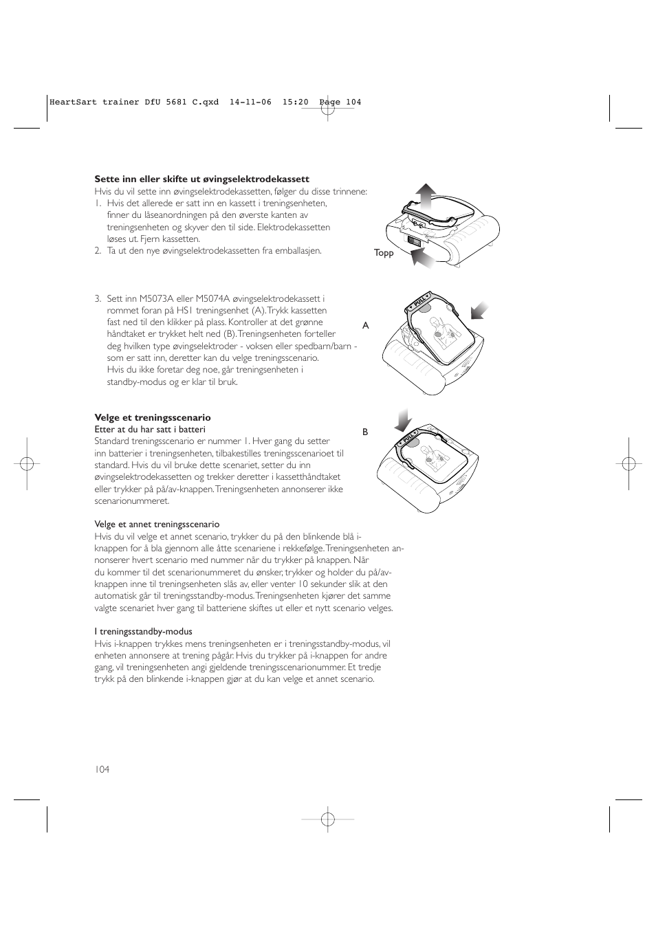 Copy approved - check revision before use | Laerdal HeartStart AED Trainer User Manual | Page 105 / 147