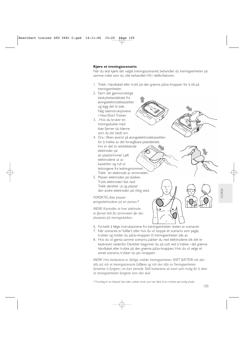 Copy approved - check revision before use | Laerdal HeartStart AED Trainer User Manual | Page 106 / 147