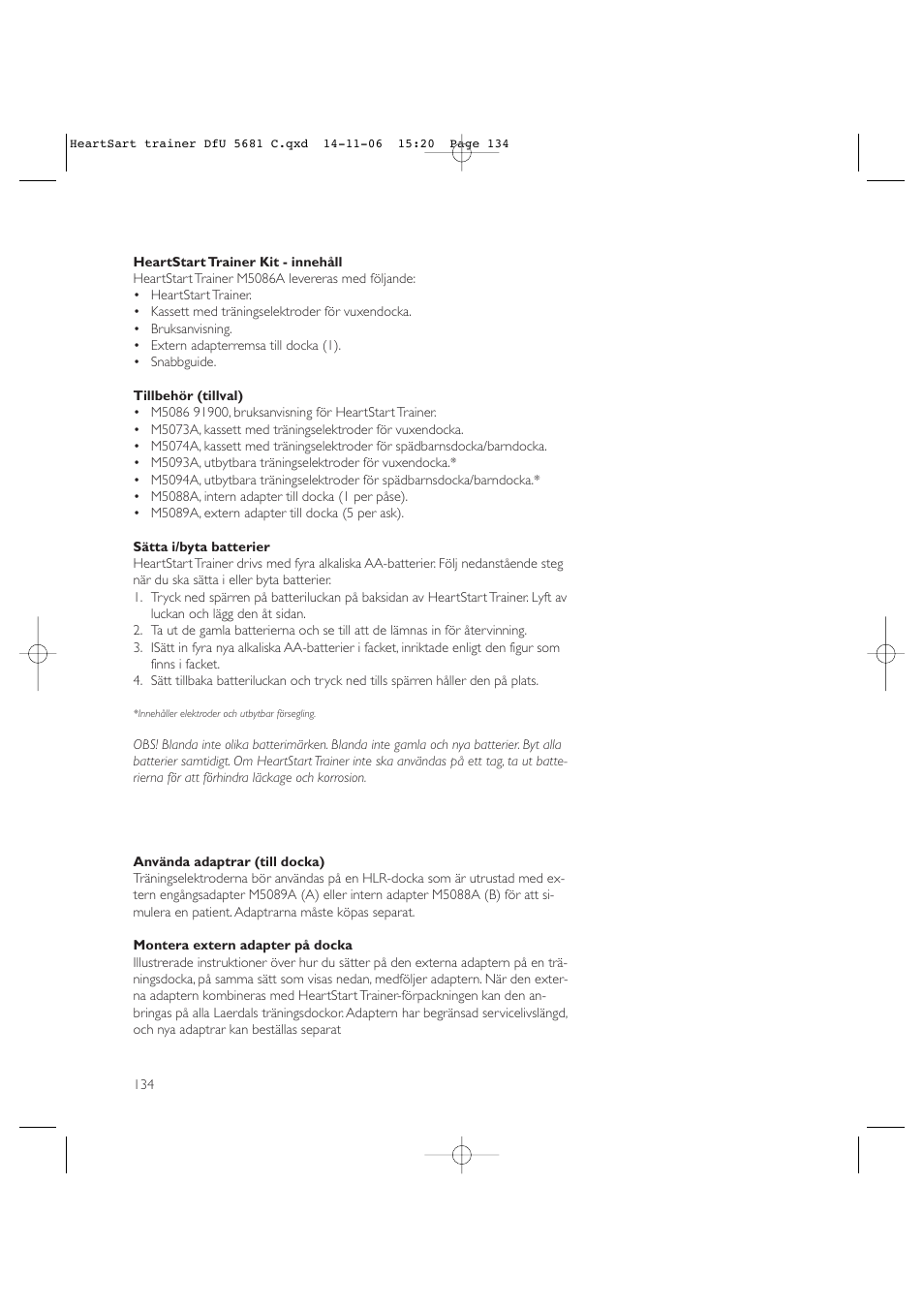 Copy approved - check revision before use | Laerdal HeartStart AED Trainer User Manual | Page 135 / 147
