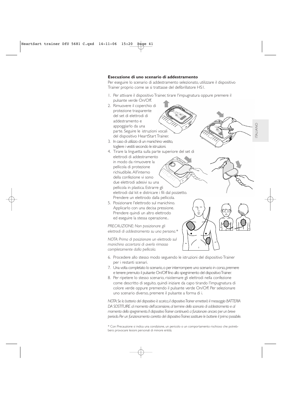 Copy approved - check revision before use | Laerdal HeartStart AED Trainer User Manual | Page 42 / 147