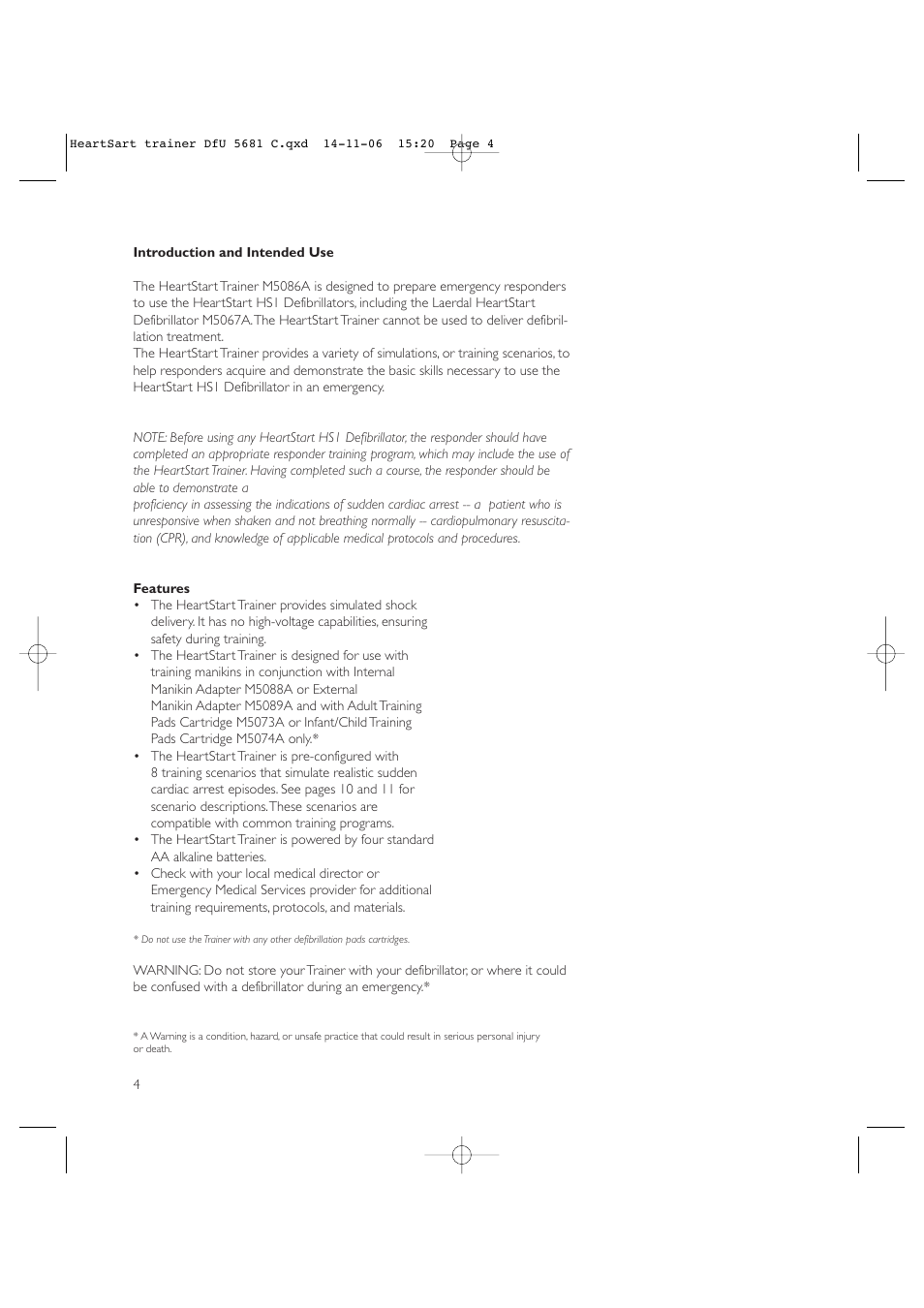 Copy approved - check revision before use | Laerdal HeartStart AED Trainer User Manual | Page 5 / 147