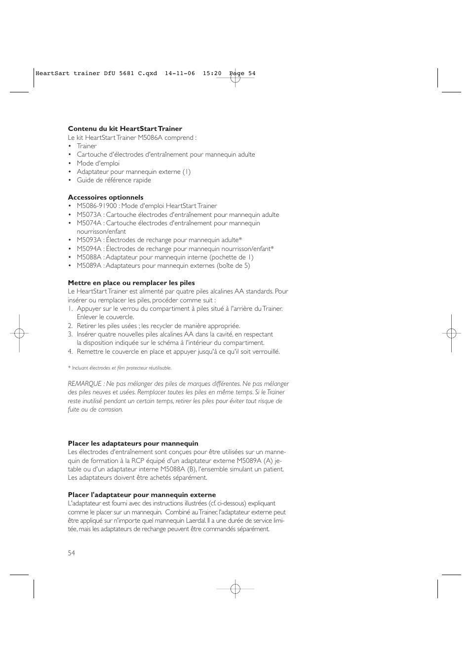 Copy approved - check revision before use | Laerdal HeartStart AED Trainer User Manual | Page 55 / 147