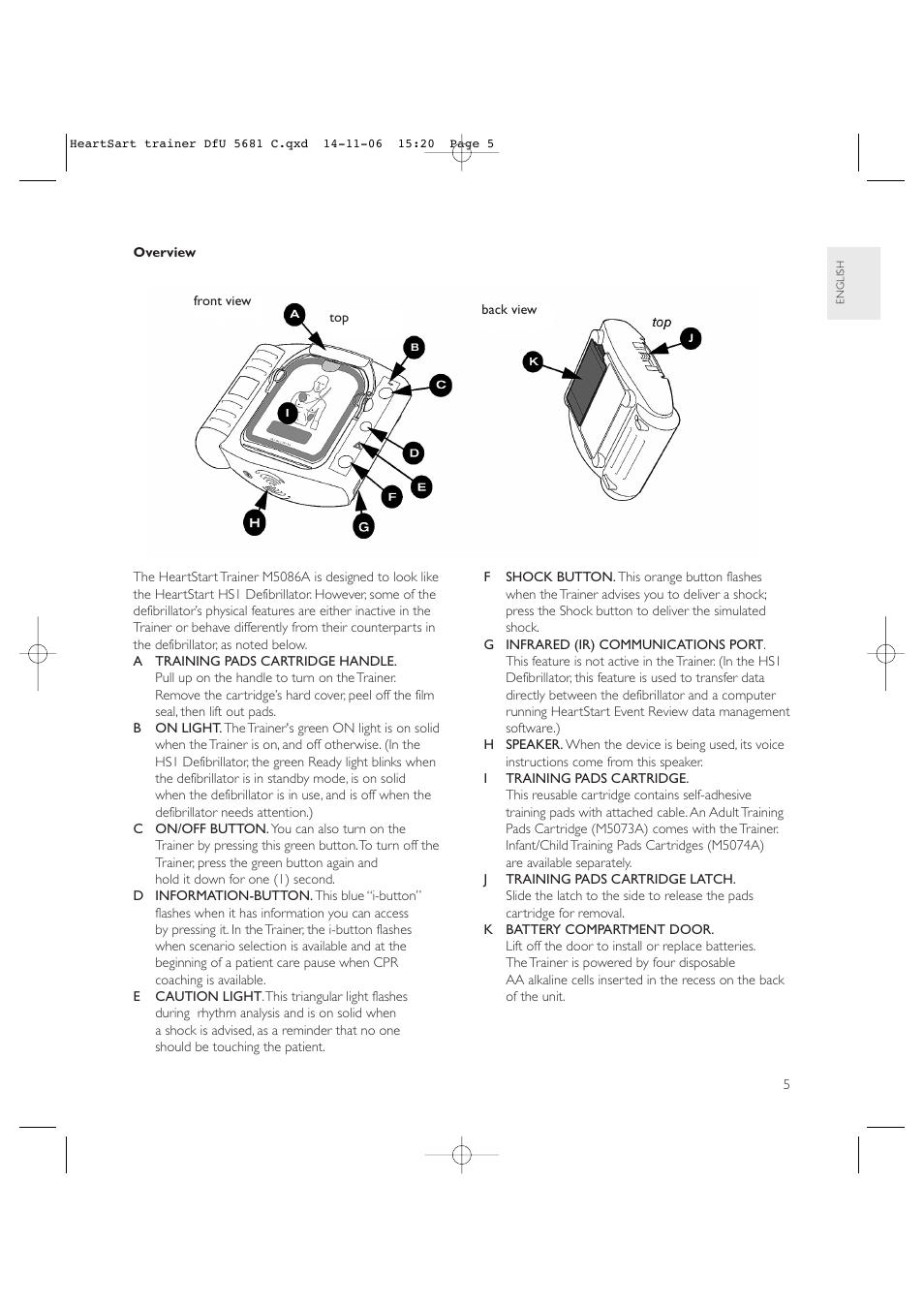 Copy approved - check revision before use | Laerdal HeartStart AED Trainer User Manual | Page 6 / 147