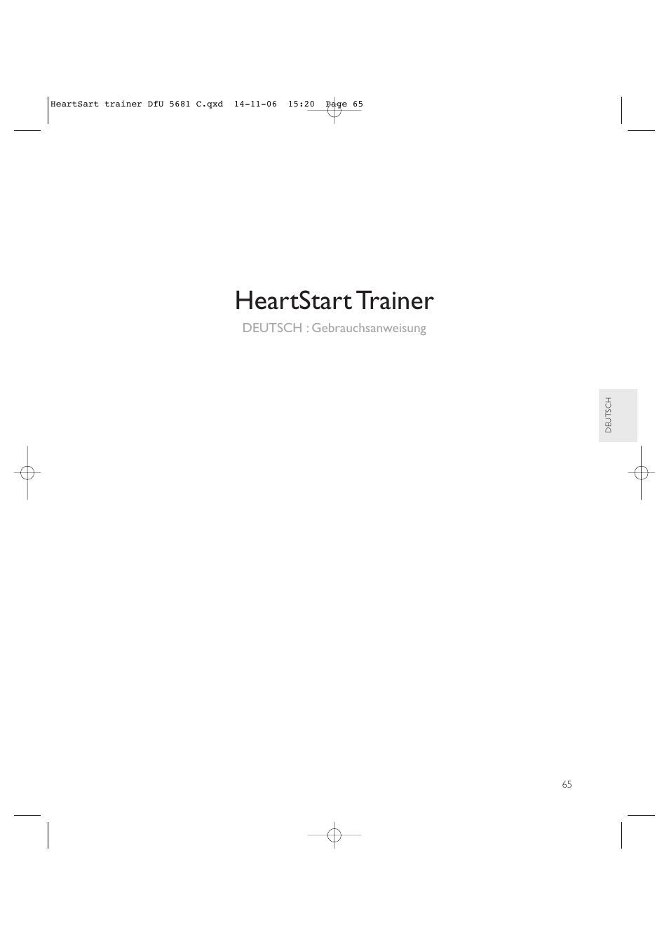 Heartstart trainer | Laerdal HeartStart AED Trainer User Manual | Page 66 / 147