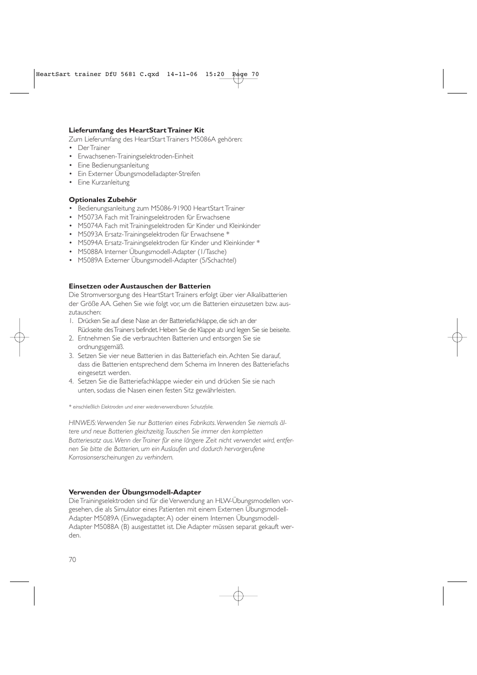 Copy approved - check revision before use | Laerdal HeartStart AED Trainer User Manual | Page 71 / 147