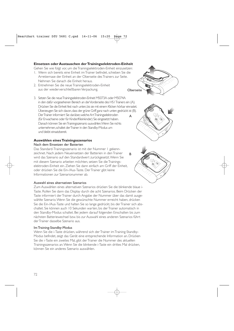 Copy approved - check revision before use | Laerdal HeartStart AED Trainer User Manual | Page 73 / 147