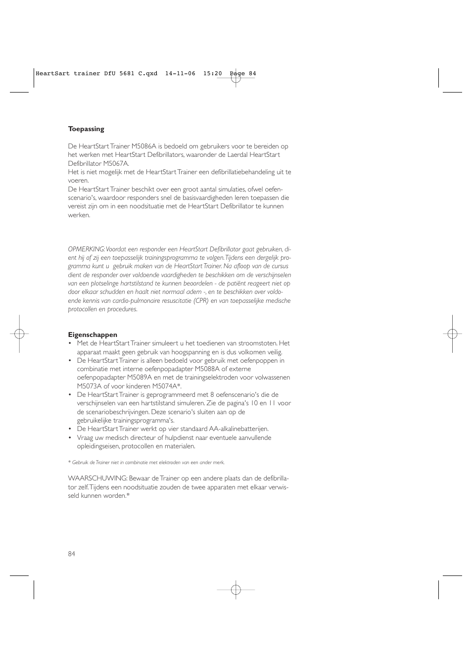 Copy approved - check revision before use | Laerdal HeartStart AED Trainer User Manual | Page 85 / 147