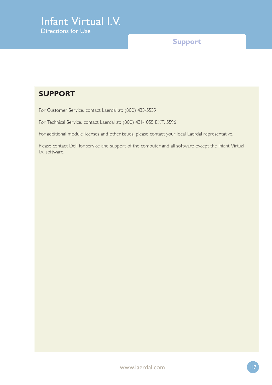 Infant virtual i.v | Laerdal Infant Virtual I.V. User Manual | Page 117 / 117