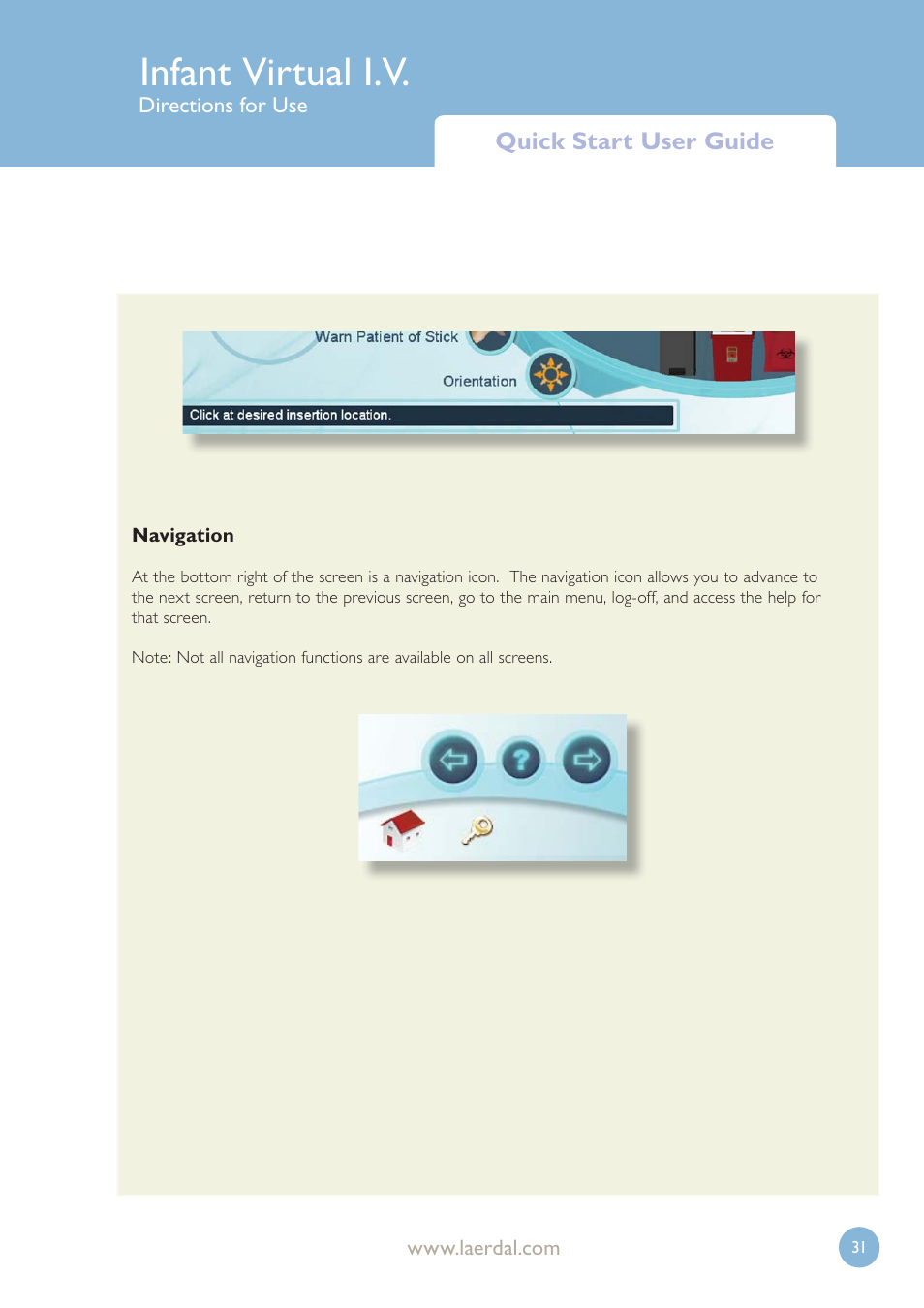 Infant virtual i.v | Laerdal Infant Virtual I.V. User Manual | Page 31 / 117