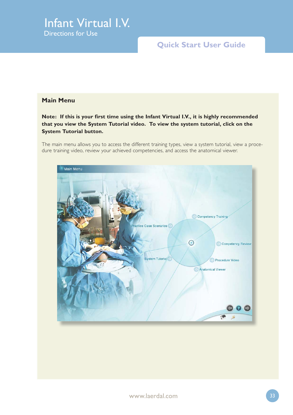 Infant virtual i.v | Laerdal Infant Virtual I.V. User Manual | Page 33 / 117