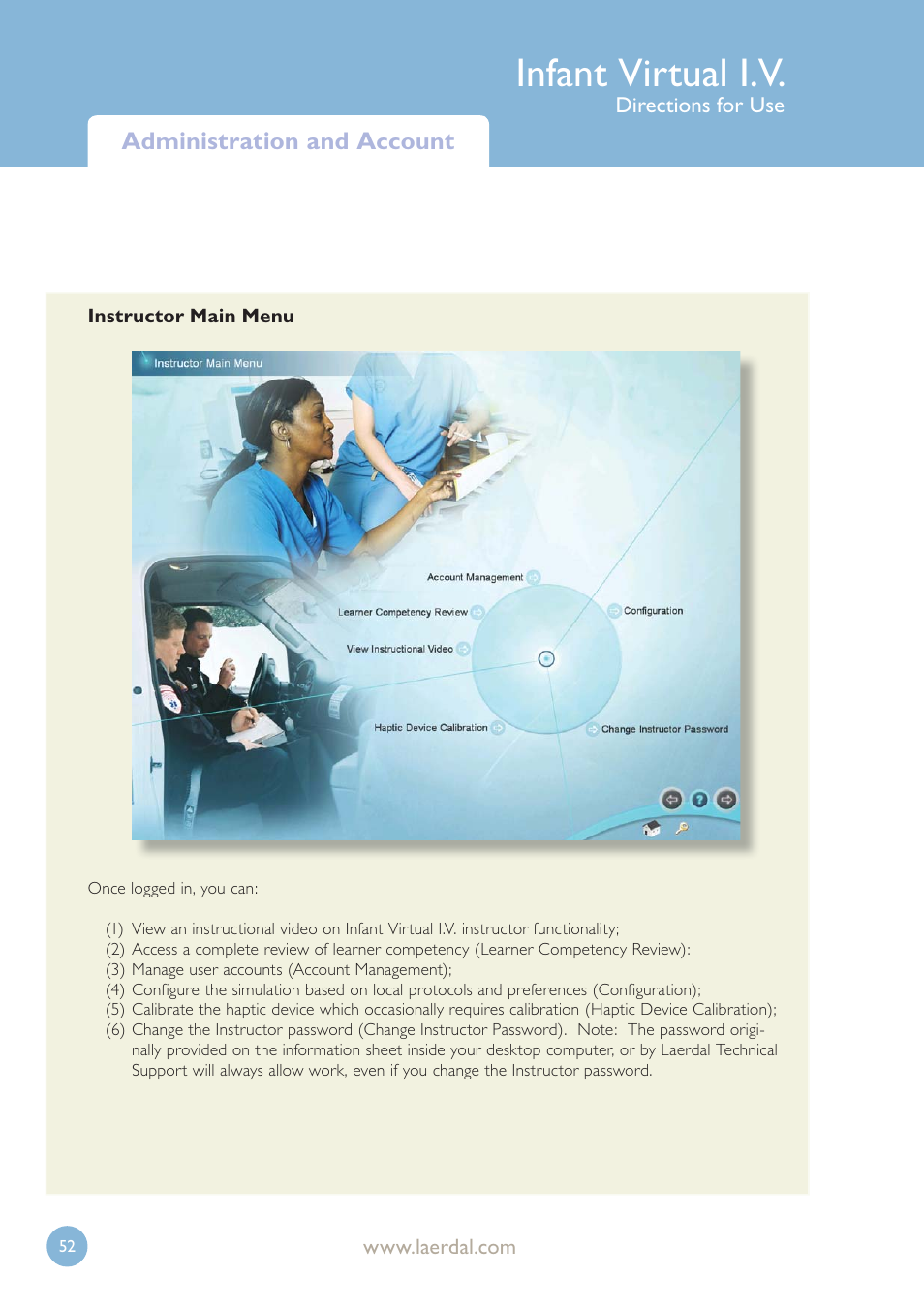 Infant virtual i.v | Laerdal Infant Virtual I.V. User Manual | Page 52 / 117