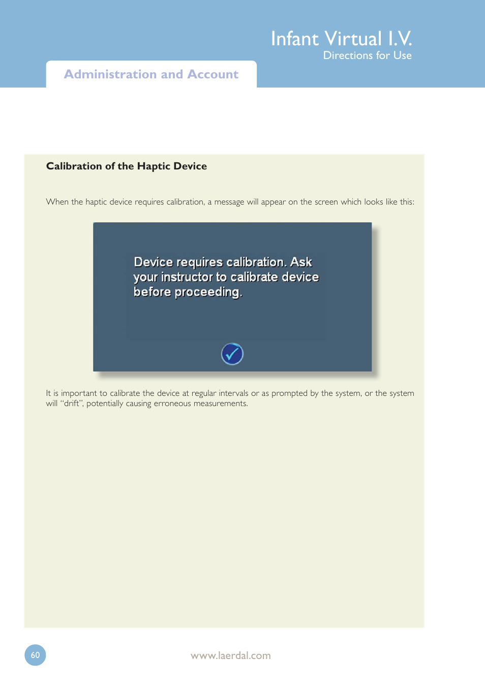 Infant virtual i.v | Laerdal Infant Virtual I.V. User Manual | Page 60 / 117