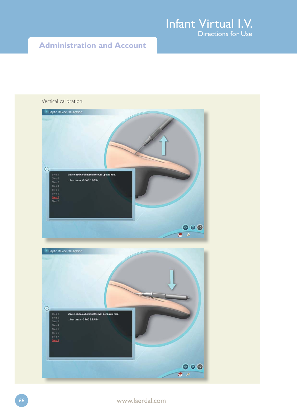 Infant virtual i.v | Laerdal Infant Virtual I.V. User Manual | Page 66 / 117