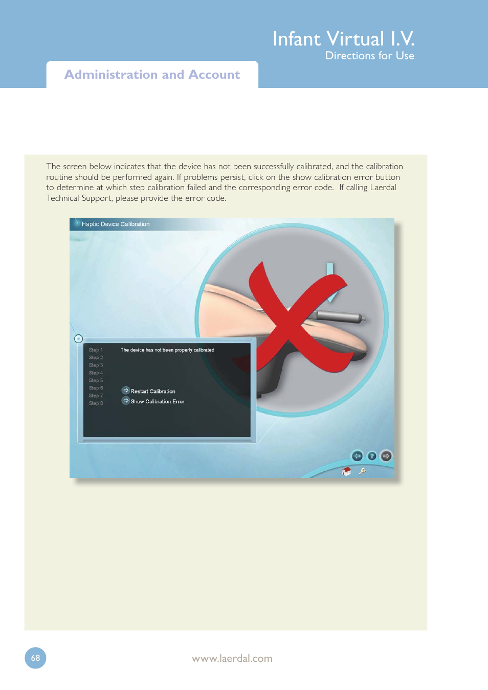 Infant virtual i.v | Laerdal Infant Virtual I.V. User Manual | Page 68 / 117