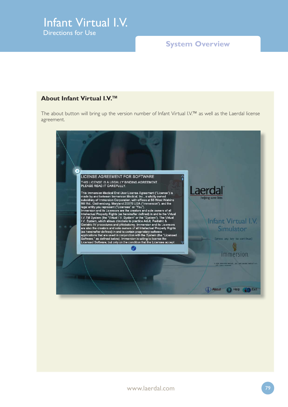 Infant virtual i.v | Laerdal Infant Virtual I.V. User Manual | Page 79 / 117