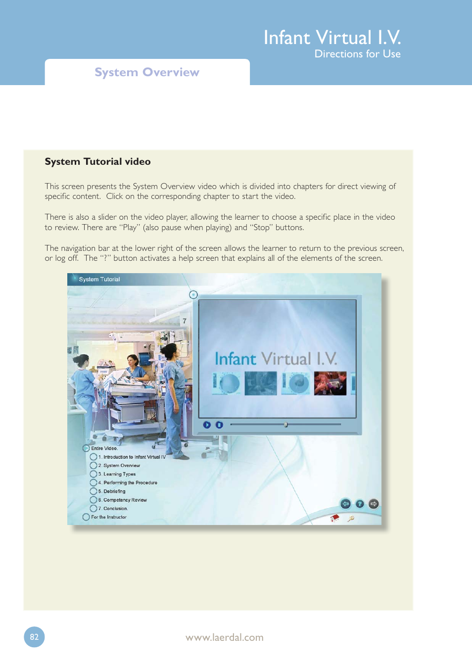Infant virtual i.v | Laerdal Infant Virtual I.V. User Manual | Page 82 / 117