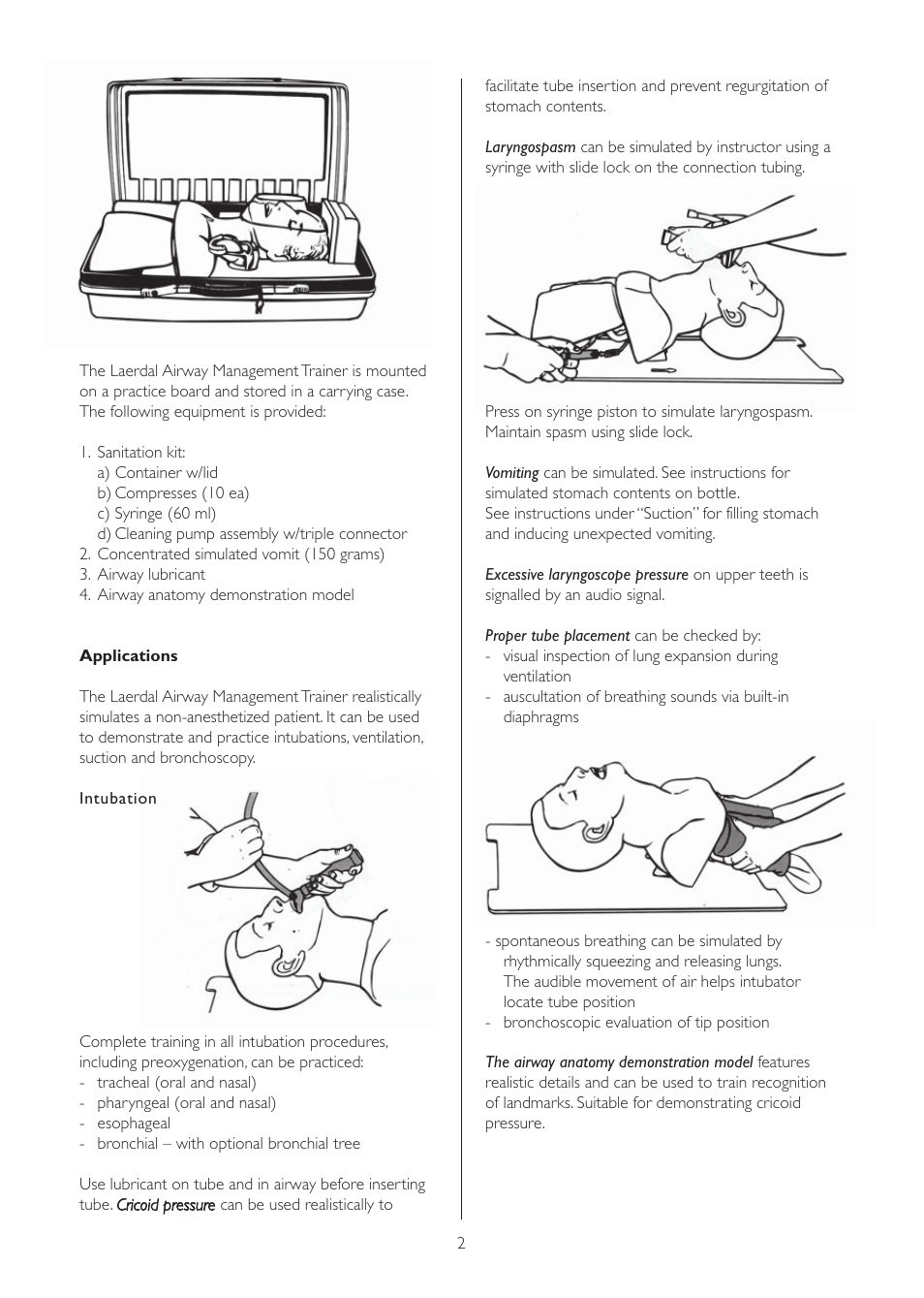Laerdal Airway Management Trainer User Manual | Page 2 / 28