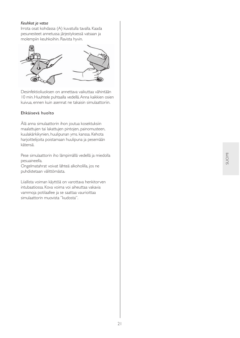 Laerdal Airway Management Trainer User Manual | Page 21 / 28
