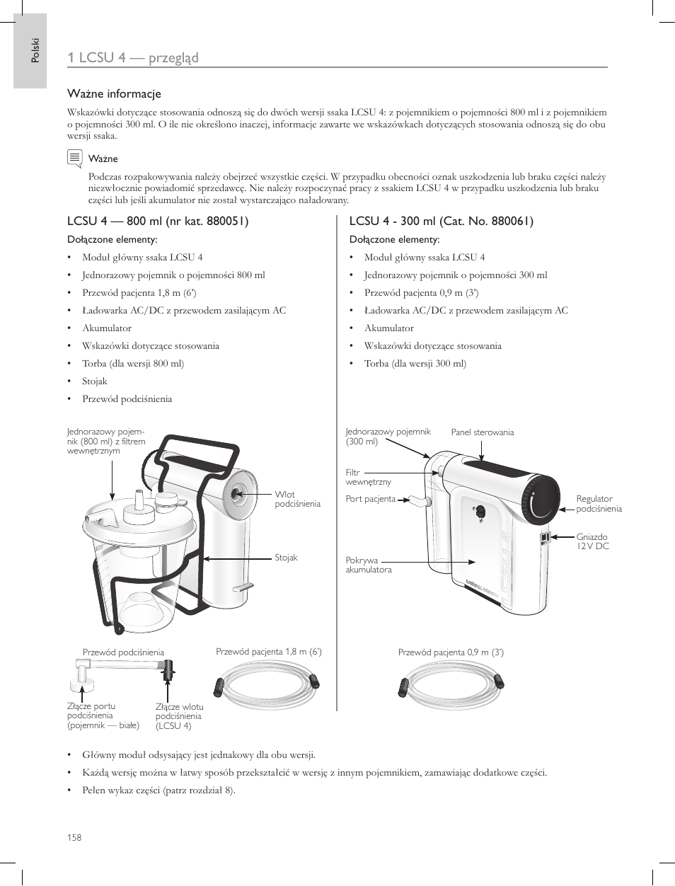 1 lcsu 4 — przegląd | Laerdal Compact Suction Unit (LCSU) 4 User Manual | Page 158 / 272