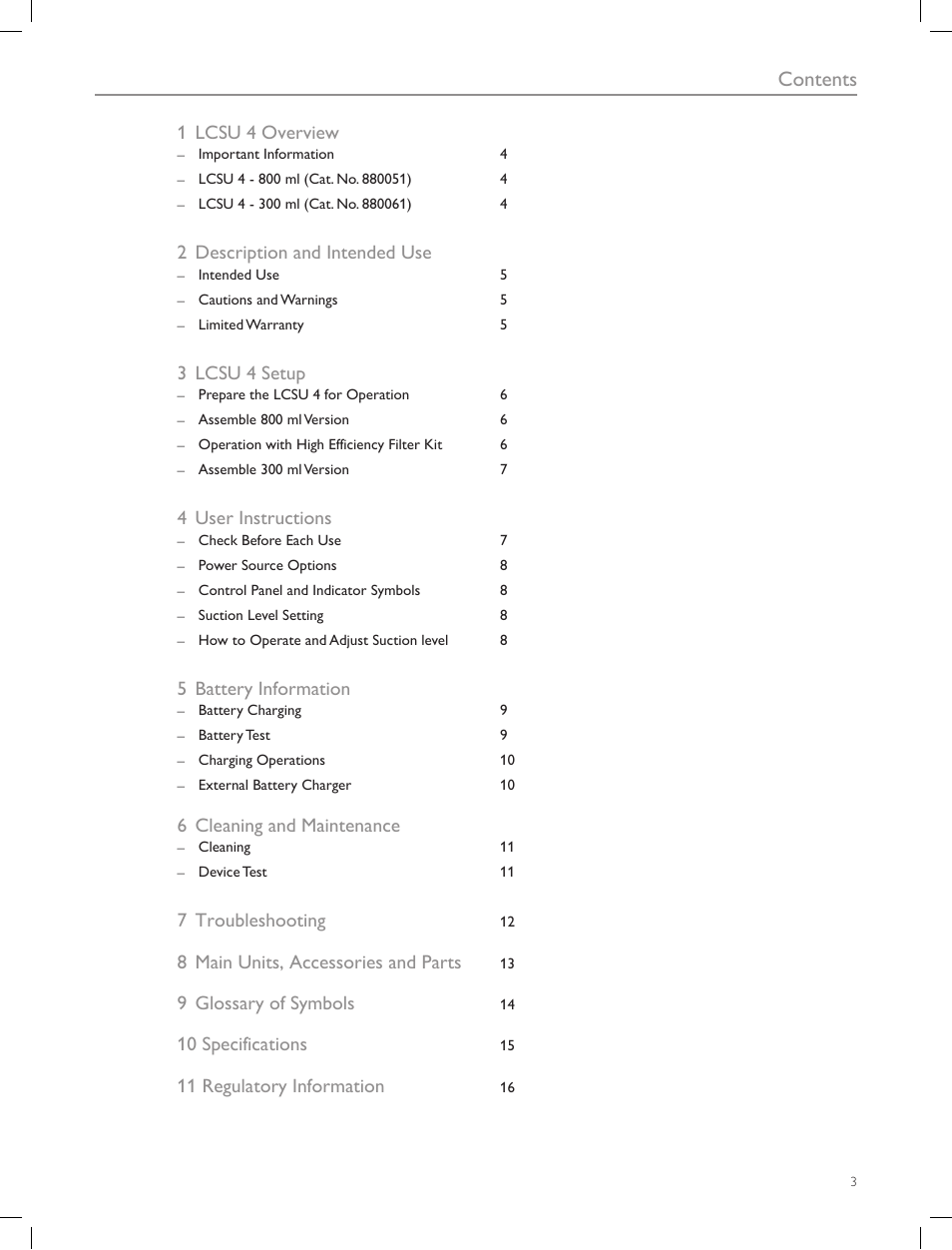 Laerdal Compact Suction Unit (LCSU) 4 User Manual | Page 3 / 272