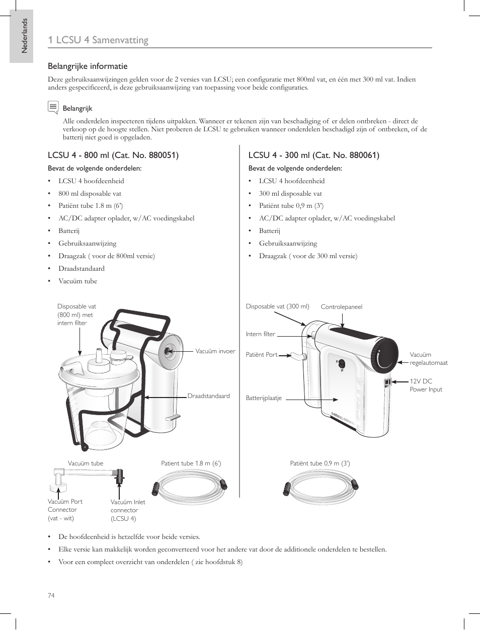 1 lcsu 4 samenvatting | Laerdal Compact Suction Unit (LCSU) 4 User Manual | Page 74 / 272