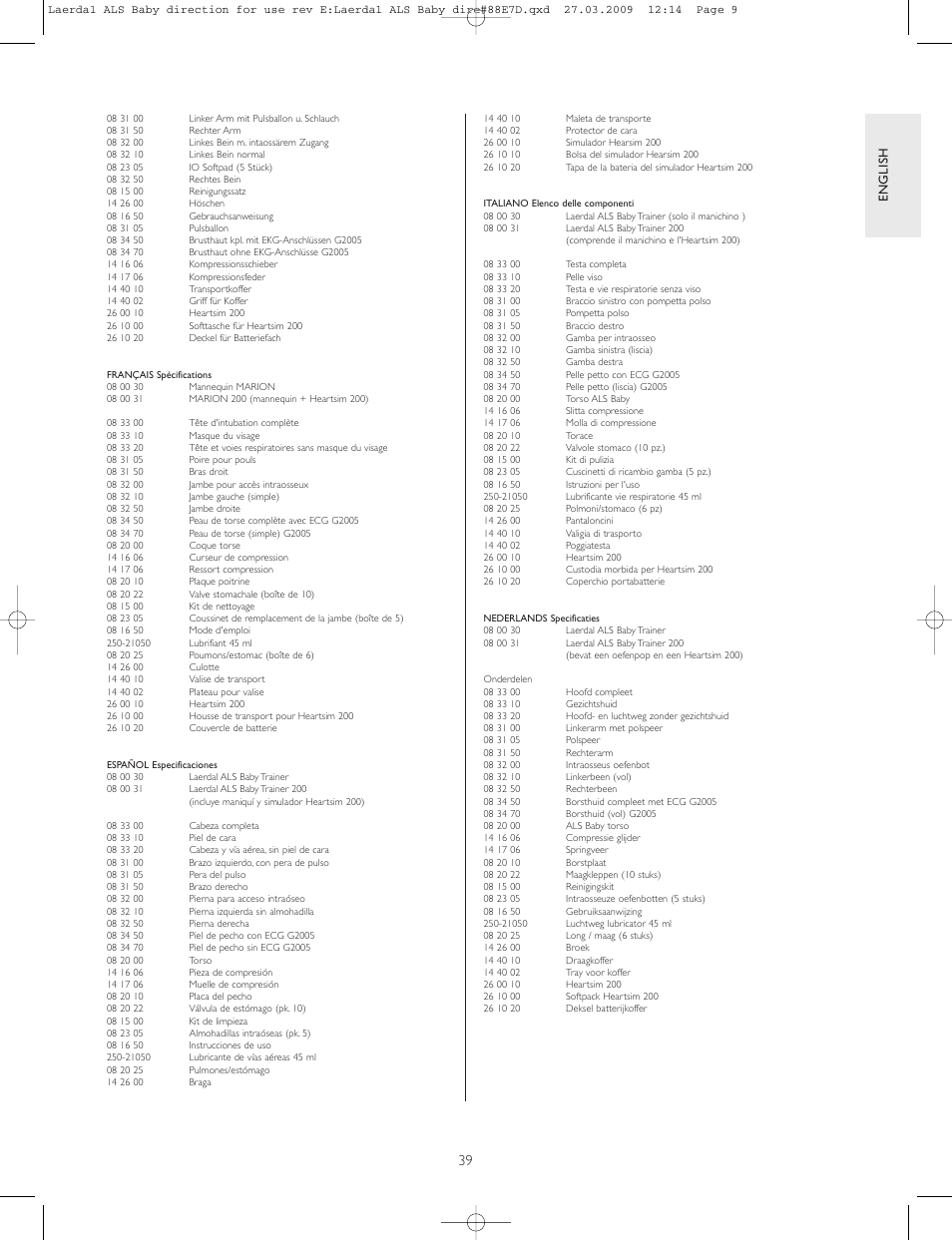 Laerdal Intraosseous Trainer User Manual | Page 39 / 40