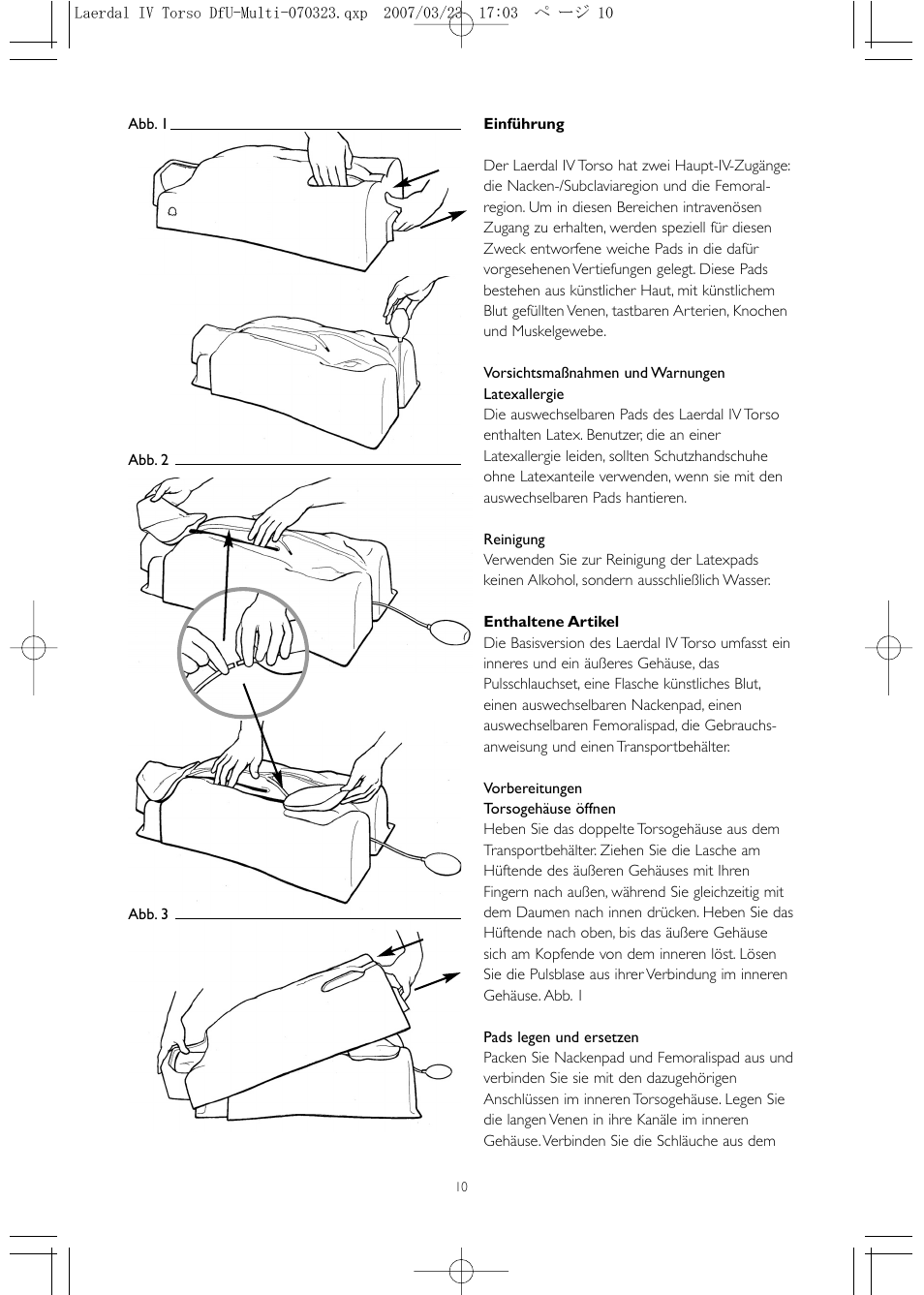 Laerdal IV Torso User Manual | Page 10 / 24