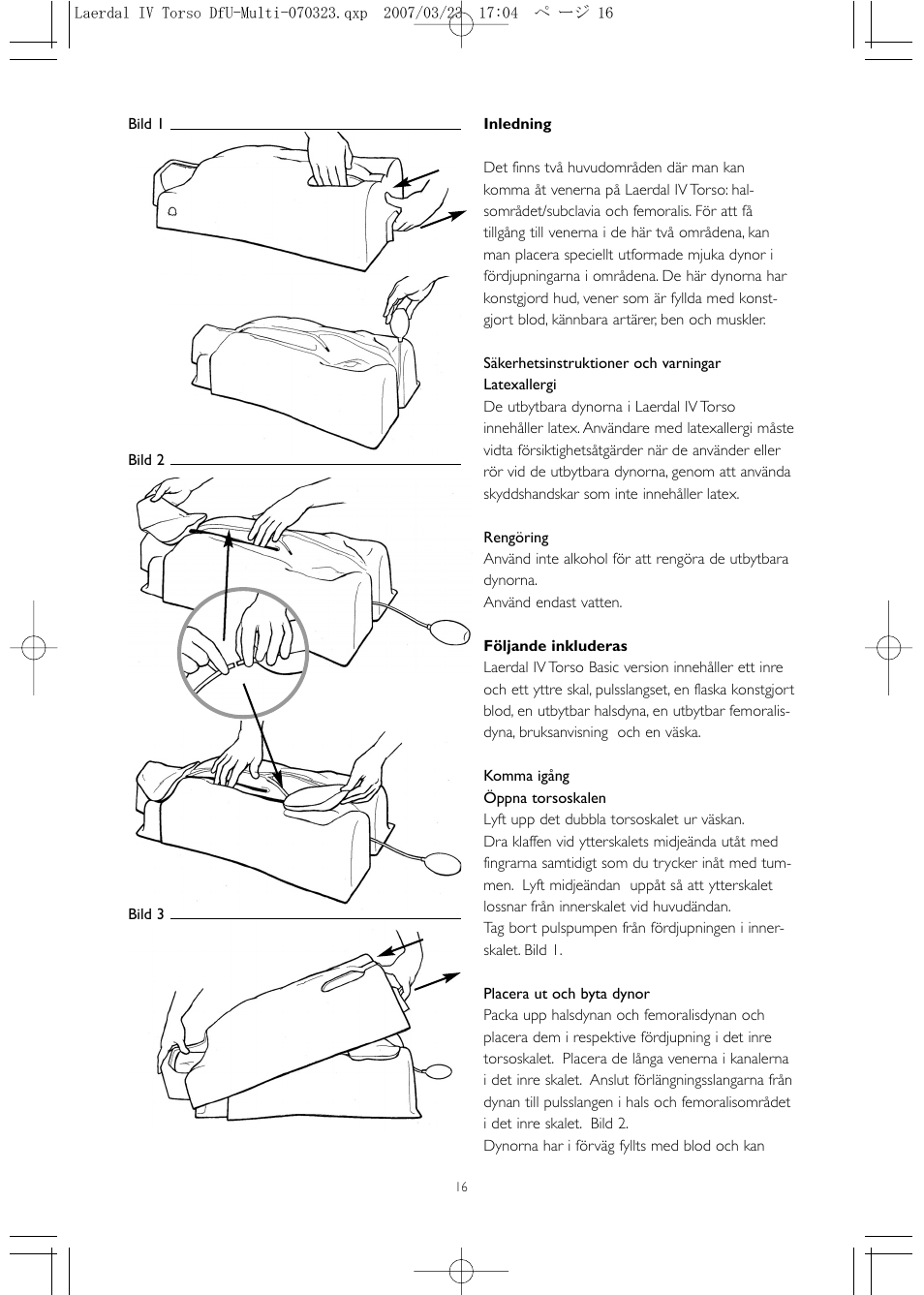 Laerdal IV Torso User Manual | Page 16 / 24