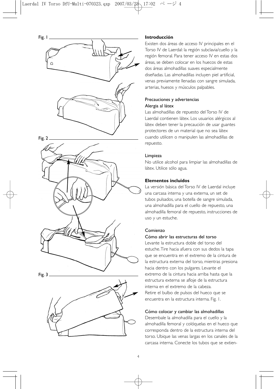 Laerdal IV Torso User Manual | Page 4 / 24