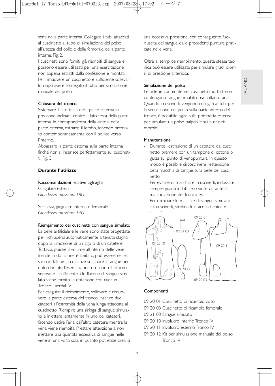 Laerdal IV Torso User Manual | Page 7 / 24