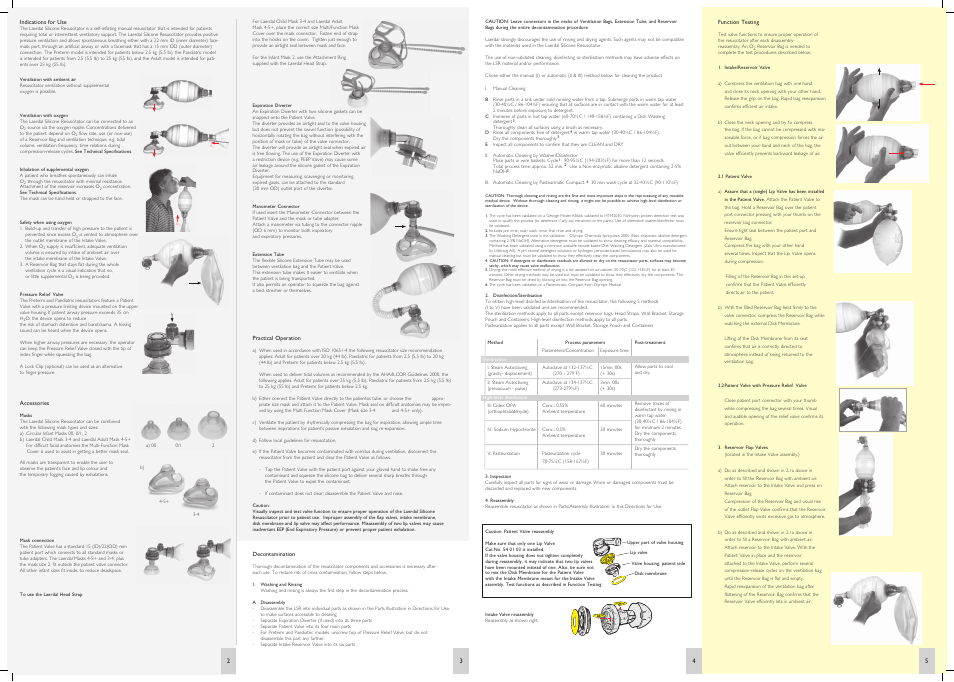 Laerdal Silicone Resuscitator User Manual | Page 2 / 2