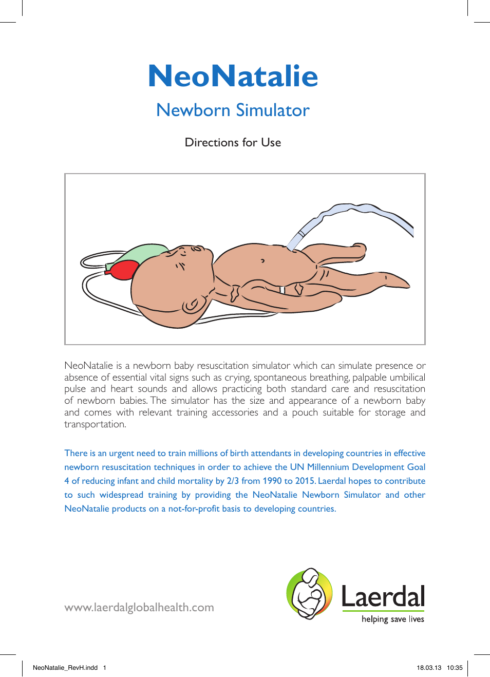 Laerdal LGH NeoNatalie User Manual | 4 pages