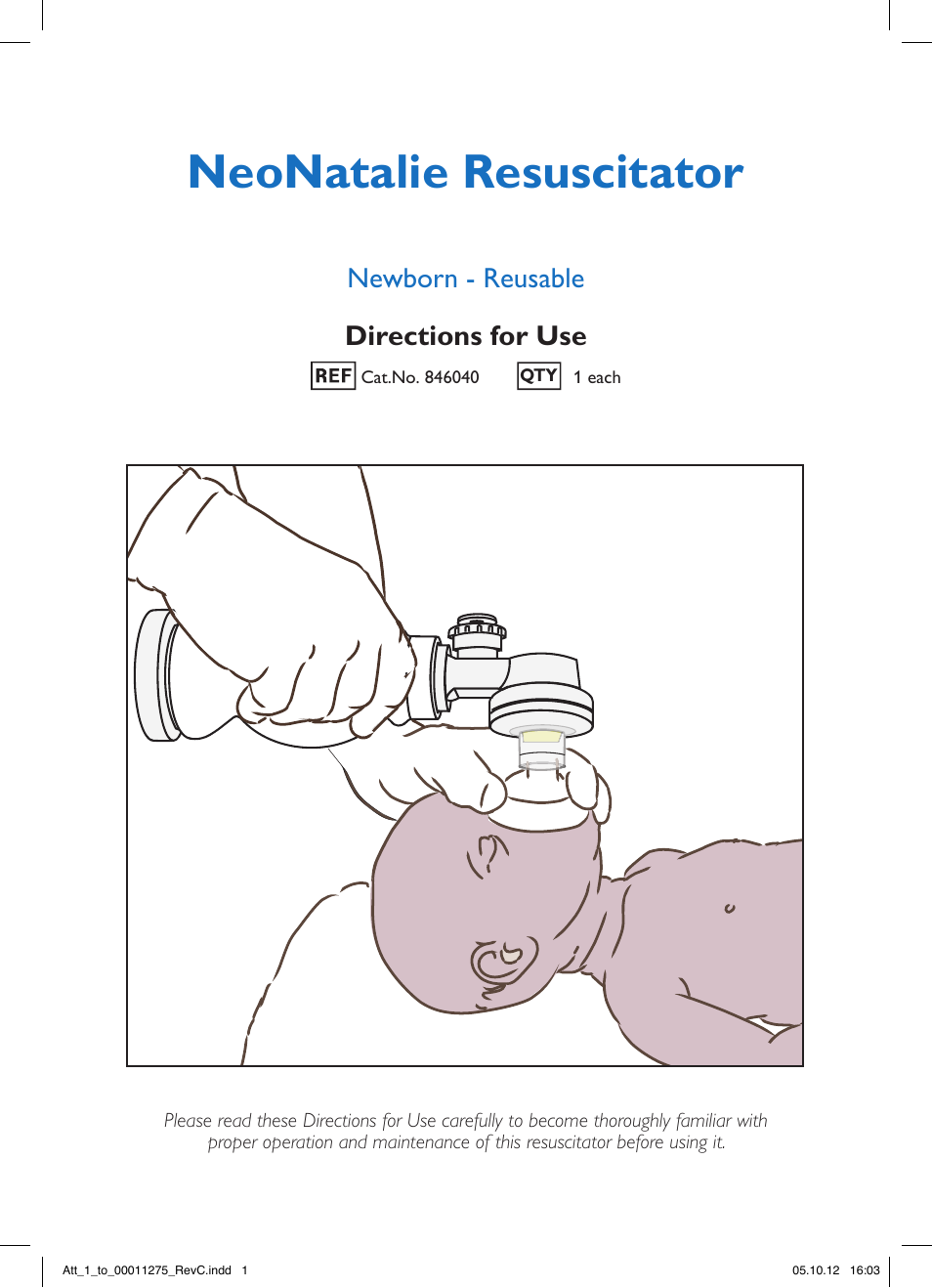 Laerdal LGH Simplified Resuscitator User Manual | 12 pages