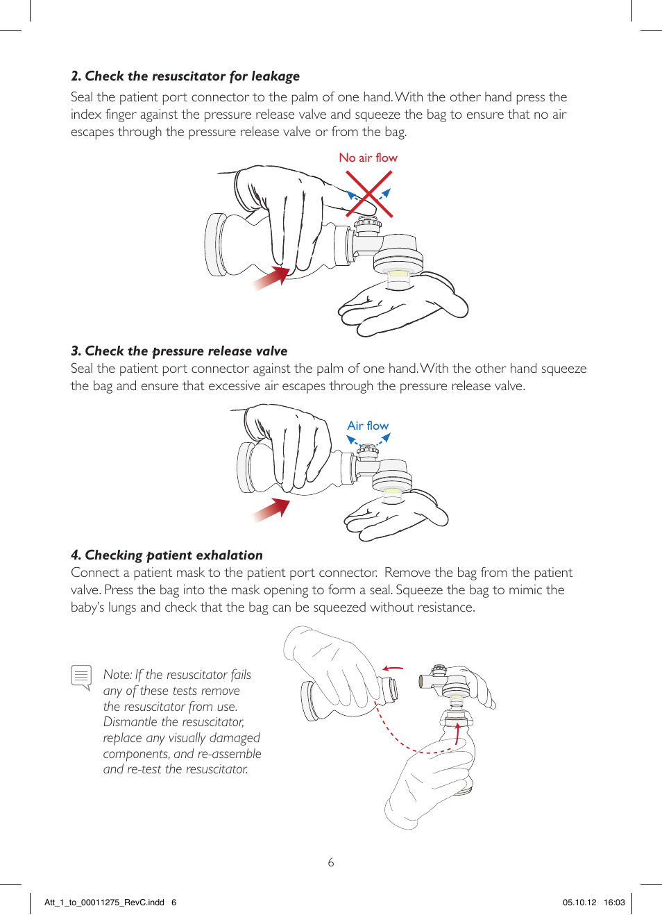 Laerdal LGH Simplified Resuscitator User Manual | Page 6 / 12
