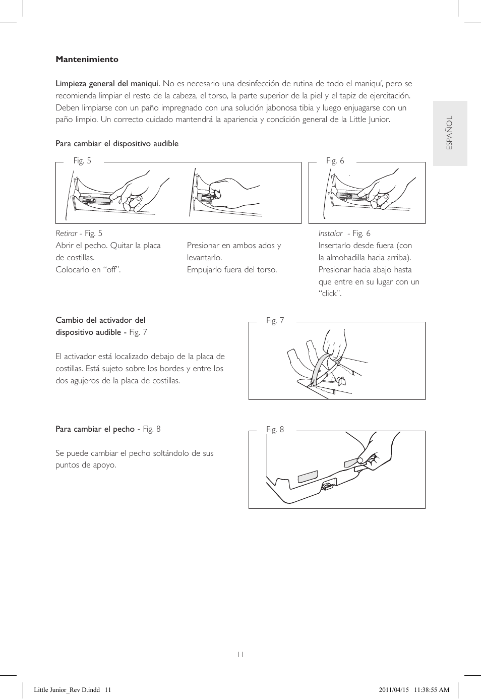 Laerdal Little Junior User Manual | Page 11 / 56