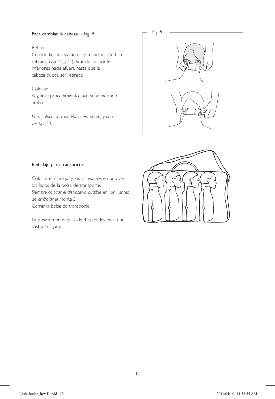 Laerdal Little Junior User Manual | Page 12 / 56