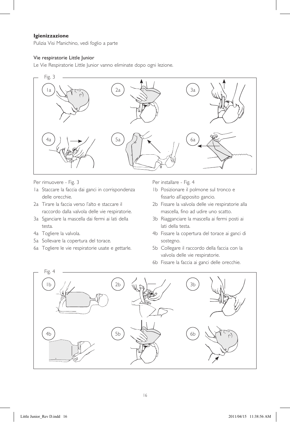 Laerdal Little Junior User Manual | Page 16 / 56