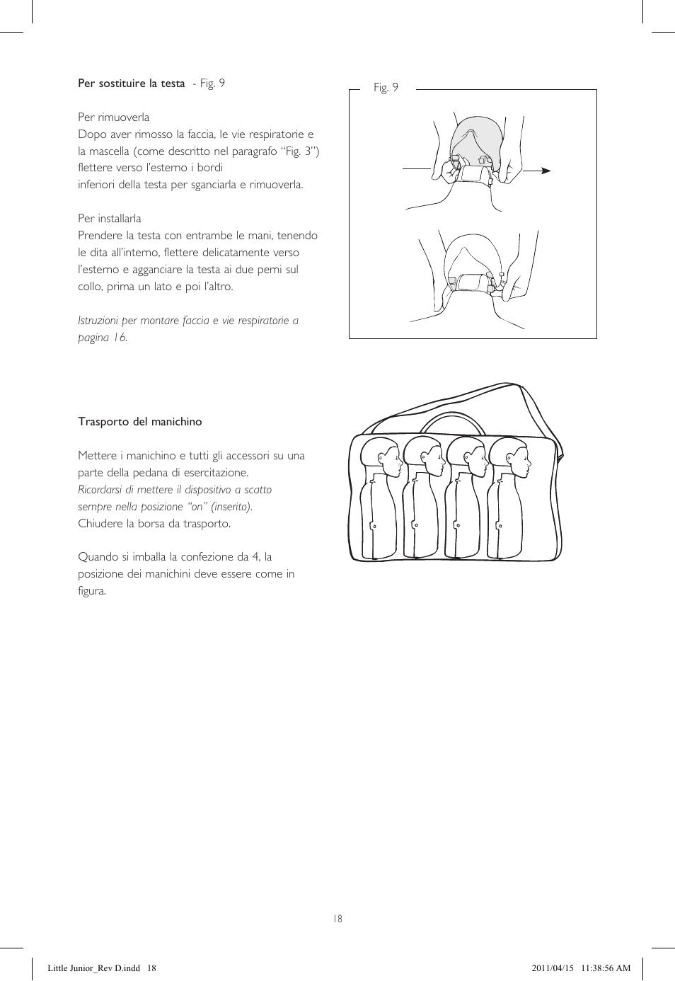 Laerdal Little Junior User Manual | Page 18 / 56