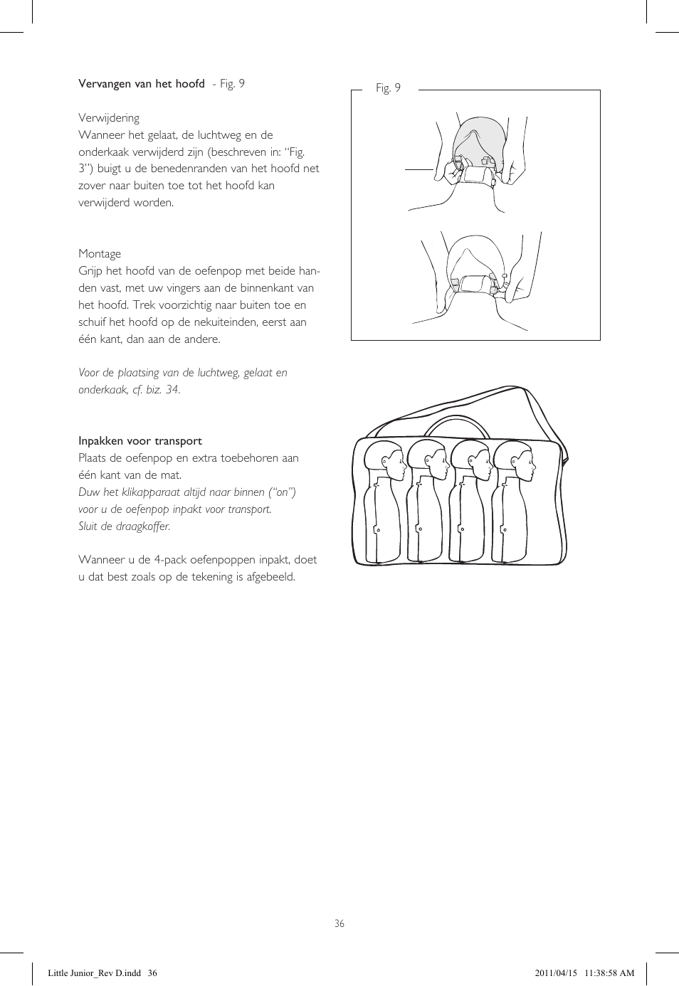 Laerdal Little Junior User Manual | Page 36 / 56