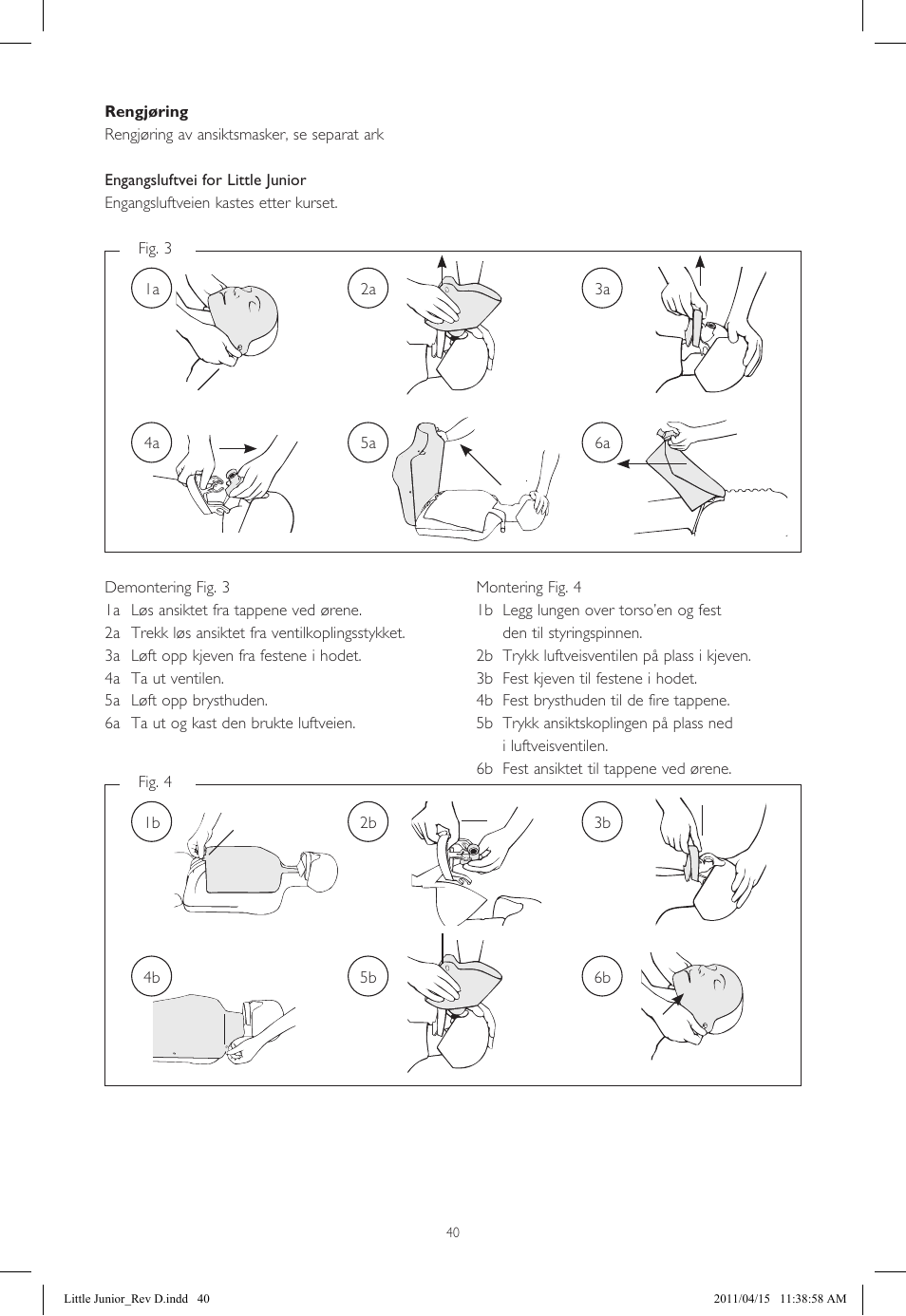 Laerdal Little Junior User Manual | Page 40 / 56